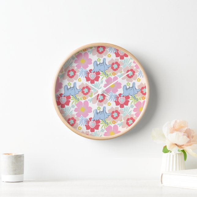Horton Hears A Who | Pastel Flower Pattern Clock (Home)
