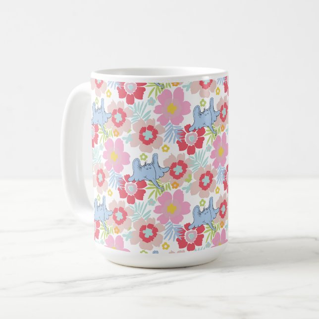 Horton Hears A Who | Pastel Flower Pattern Coffee Mug (Front Left)