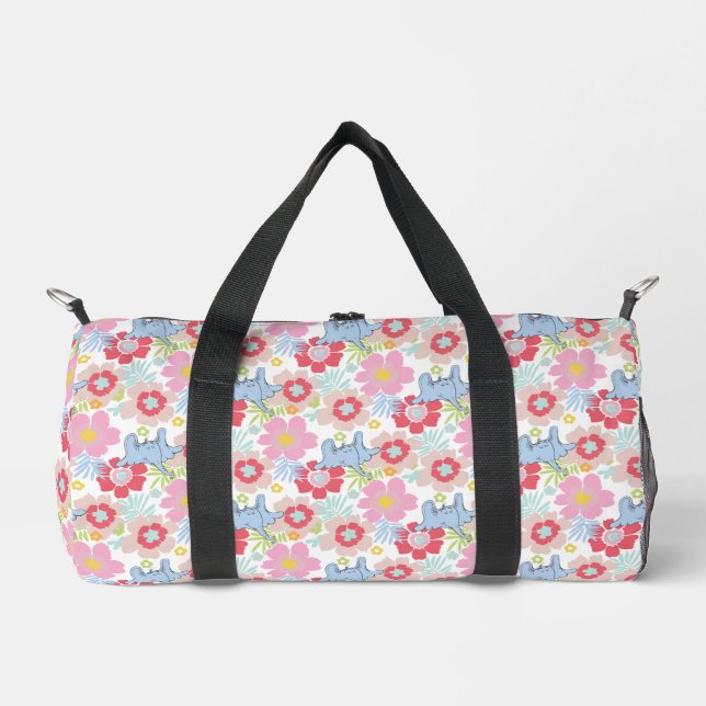 Horton Hears A Who | Pastel Flower Pattern Duffle Bag (Front)