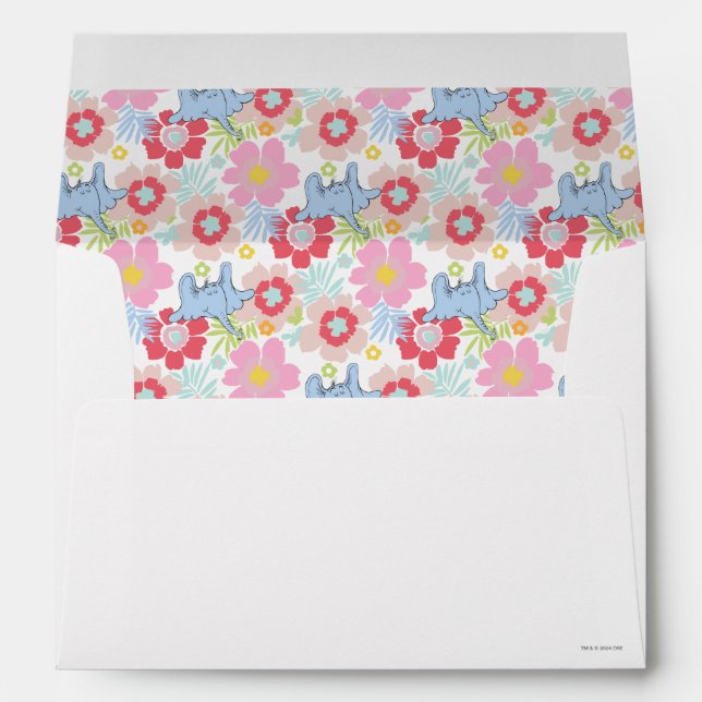 Horton Hears A Who | Pastel Flower Pattern Envelope (Back (Bottom))