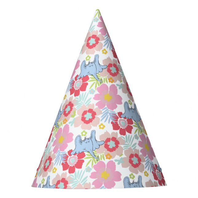 Horton Hears A Who | Pastel Flower Pattern Party Hat (Front)