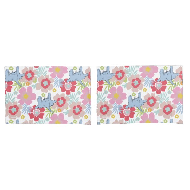 Horton Hears A Who | Pastel Flower Pattern Pillowcase (Front-Set)