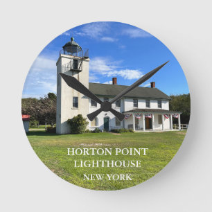 Horton Point Lighthouse, New York Round Clock