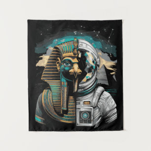 Horus Astronaut – Ancient Gods & Space Exploration Tapestry