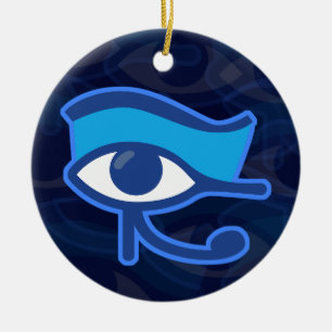 Horus Eye Ceramic Tree Decoration