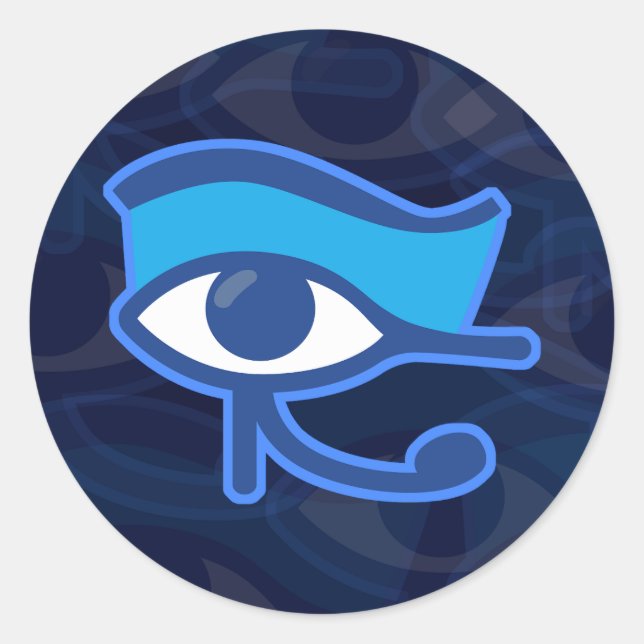Horus Eye Classic Round Sticker (Front)