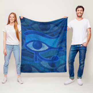 Horus Eye Fleece Blanket