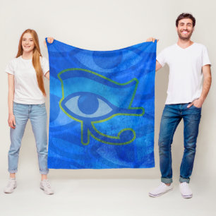 Horus Eye Fleece Blanket