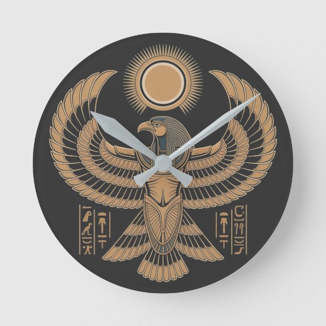 Horus, eye of the Sun Round Clock (Front)