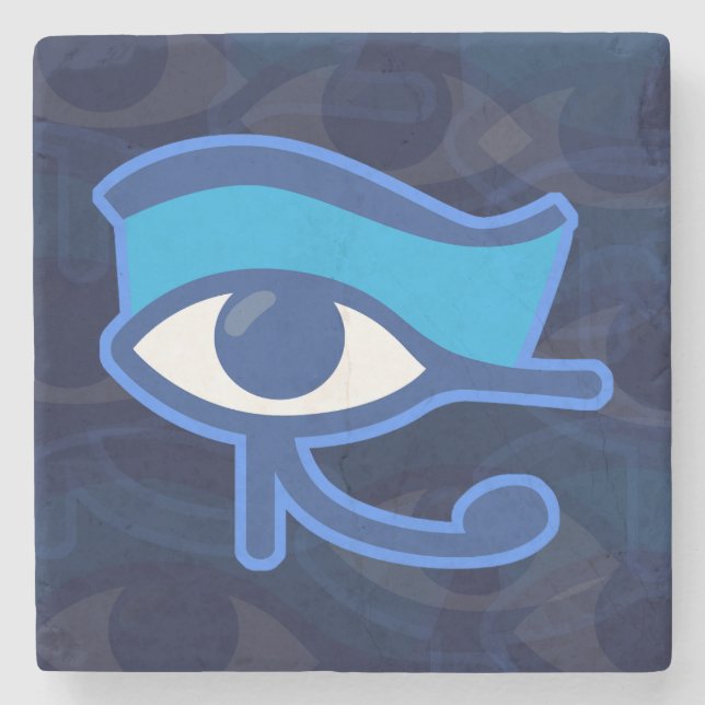 Horus Eye Stone Coaster (Front)