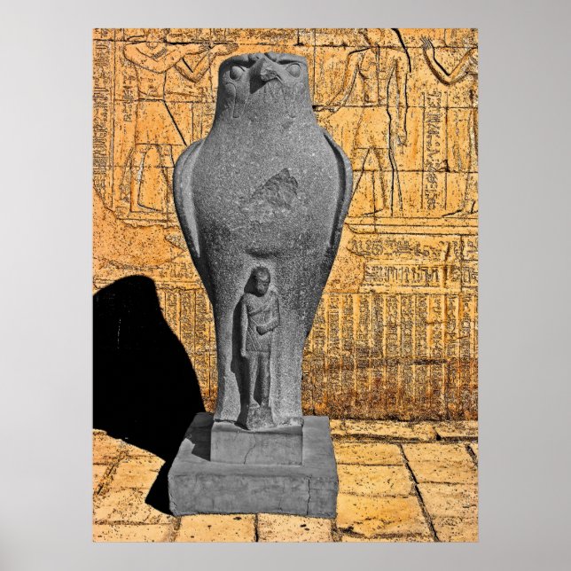 Horus Statue, Edfu, Egypt (1) Poster (Front)
