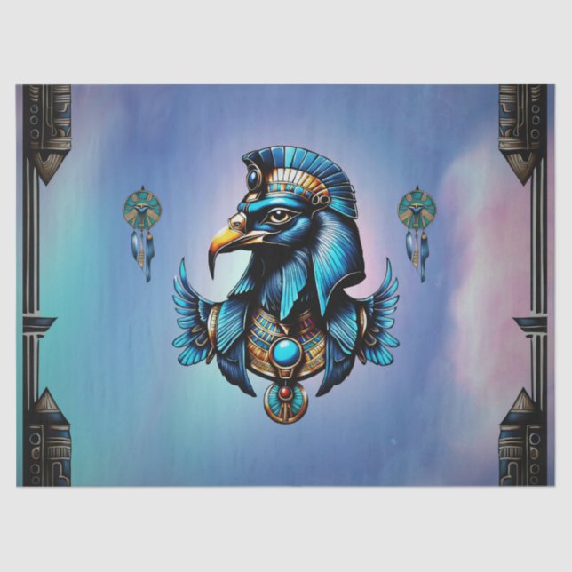 Horus the egyptian falcon god tissue paper (Front)