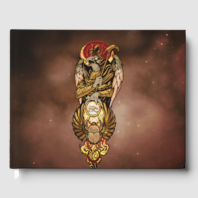 Horus with all seeing eye guest book (Front)