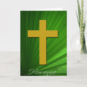 Hosanna with  Bible Verse Greeting Card