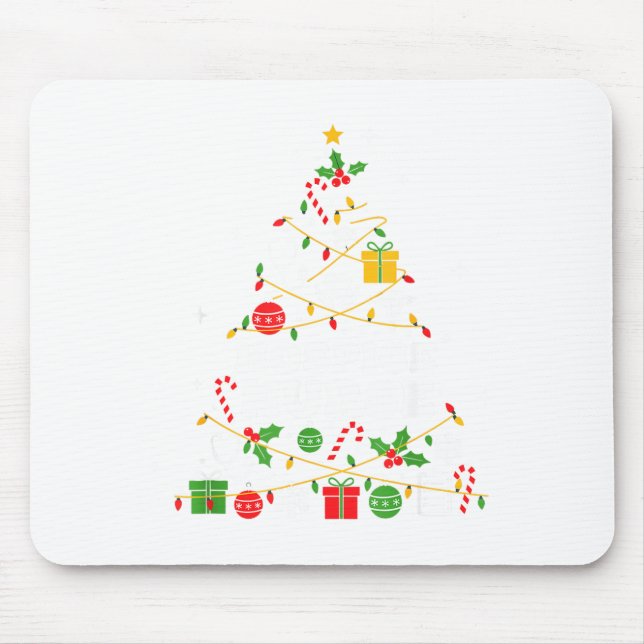 Hosce Nurse Christmas Tree Lights Womens Mens Kids Mouse Mat (Front)