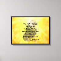 Hosea 11:10 Bible Verse Scripture Canvas Wall Art