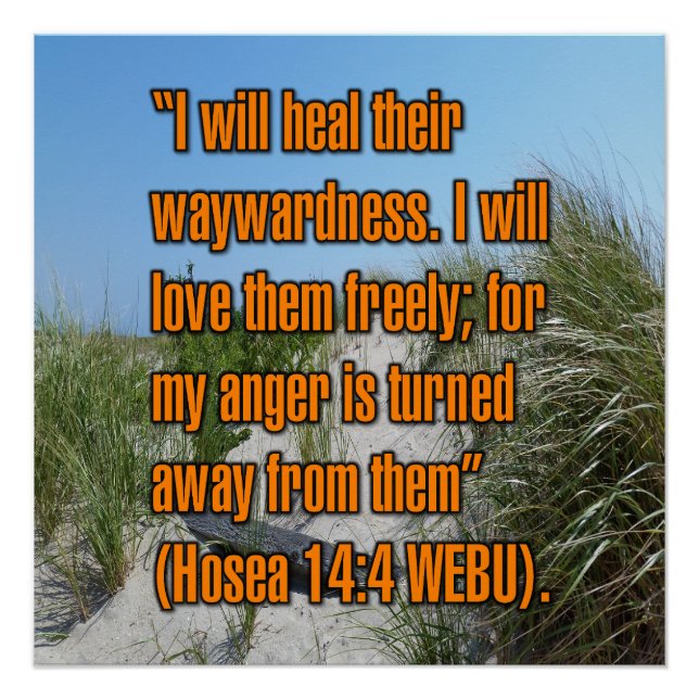 Hosea 14:4 WEBU Poster (Front)