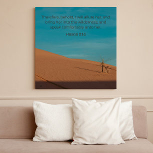 Hosea 2:14 KJV Wall Art – Desert Faith Collection