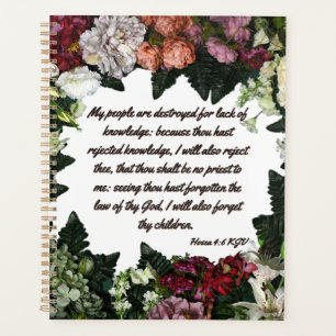 Hosea 4:6 Bible Verse Calendar Planner