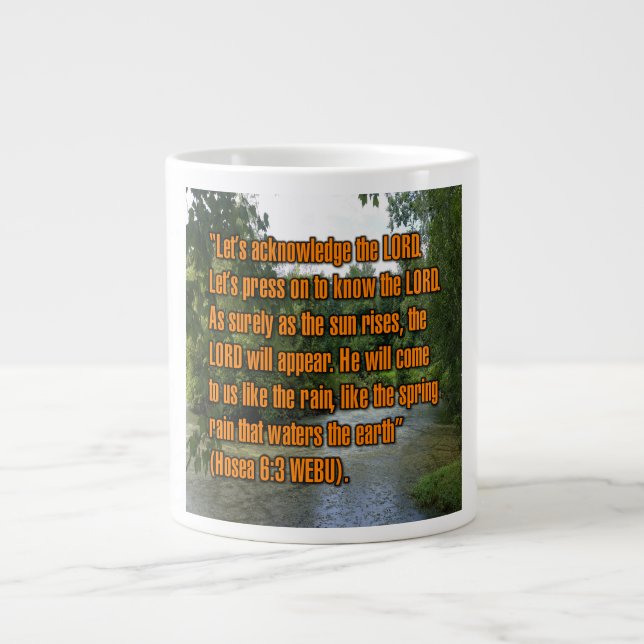 Hosea 6:3 WEBU Mug (Front)