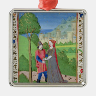 Hosea and the Prostitute, from the Bible Metal Tree Decoration