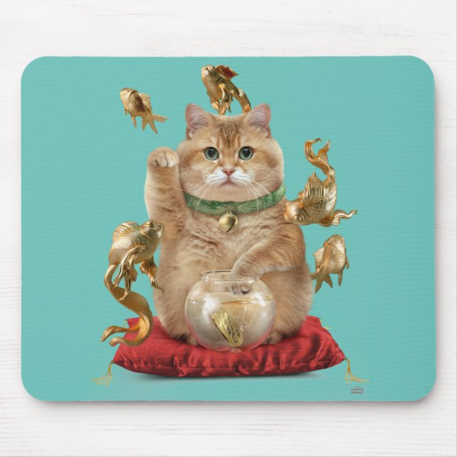 Hosico Maneki-neko Mouse Mat (Front)