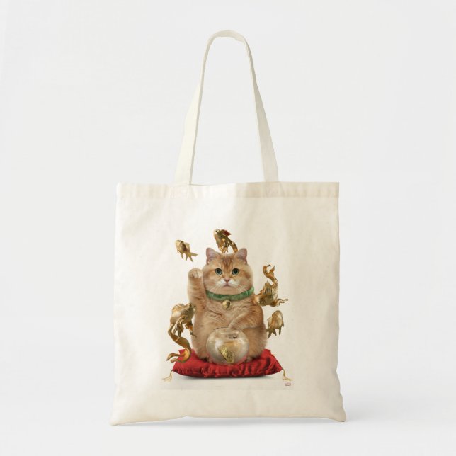 Hosico Maneki-neko Tote Bag (Front)