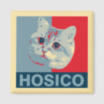 Hosico - Red Blue Illustration Magnet<br><div class="desc">Hosico</div>