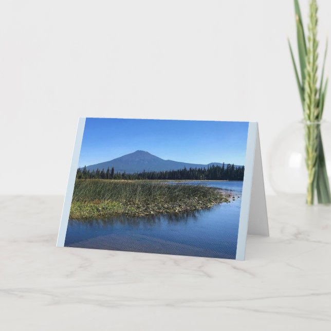 Hosmer Lake in Summer, OR Card (Front)