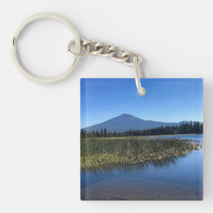 Hosmer Lake in Summer, Oregon Key Ring
