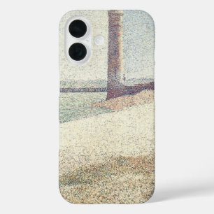 Hospice and Lighthouse, Honfleur by Georges Seurat iPhone 16 Case