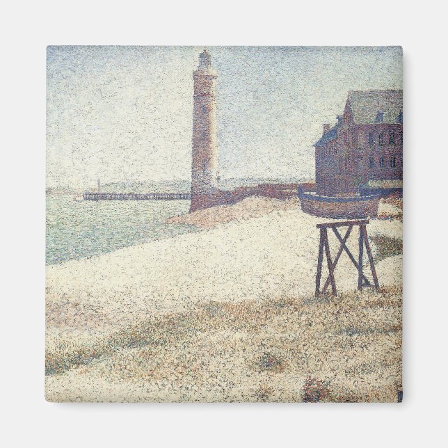 Hospice and Lighthouse, Honfleur by Georges Seurat Magnet (Front)