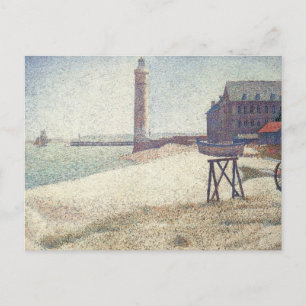Hospice and Lighthouse, Honfleur by Georges Seurat Postcard
