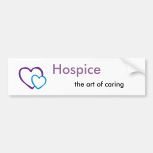 Hospice art of caring bumper sticker
