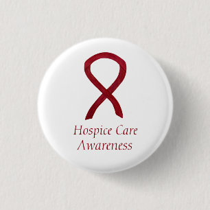 Hospice Care Awareness Ribbon Custom Pins