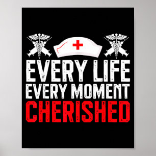 Hospice care nurse palliative support art  poster