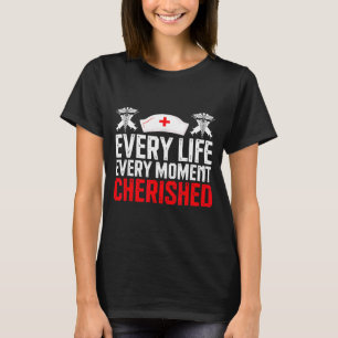 Hospice care nurse palliative support art T-Shirt