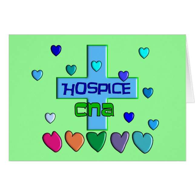 Hospice CNA Multi Hearts Design (Front Horizontal)