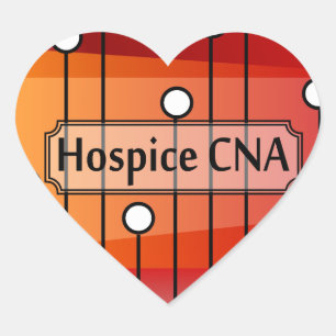 Hospice CNA Nursing Assistant Heart Sticker