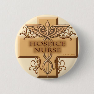 Hospice Nurse Caduceus  pin