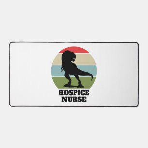 Hospice Nurse Dinosaur Desk Mat