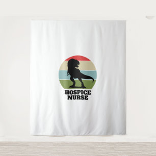 Hospice Nurse Dinosaur  Tapestry