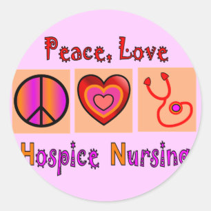 Hospice Nurse Gifts Classic Round Sticker