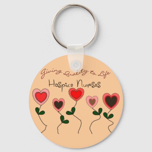 Hospice Nurse Gifts Key Ring (Front)