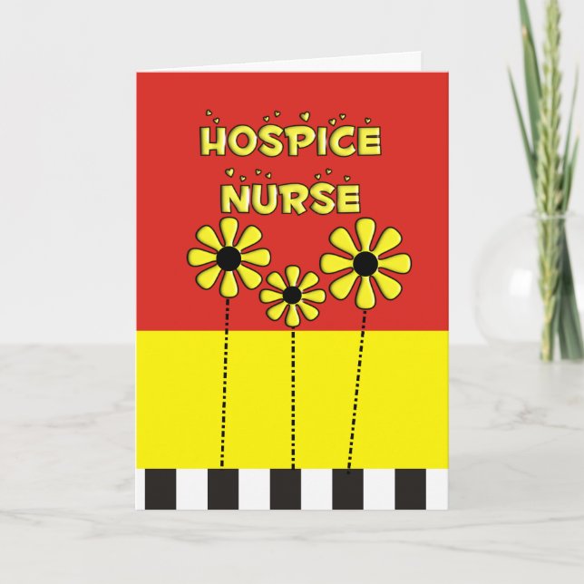 Hospice Nurse Gifts Thank You Card (Front)