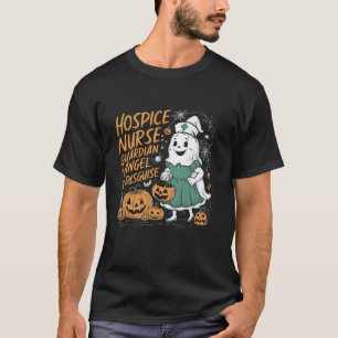 Hospice Nurse Halloween Spooky Nursing Trick Or Tr T-Shirt