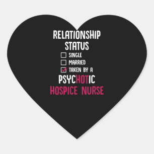 Hospice Nurse Hot Nursing RN  Heart Sticker