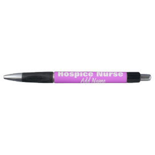 Hospice Nurse Personalised Pastel Neon Purple Ink