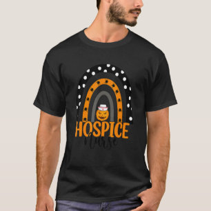 Hospice Nurse Rainbow Halloween Hospice Nursing Co T-Shirt
