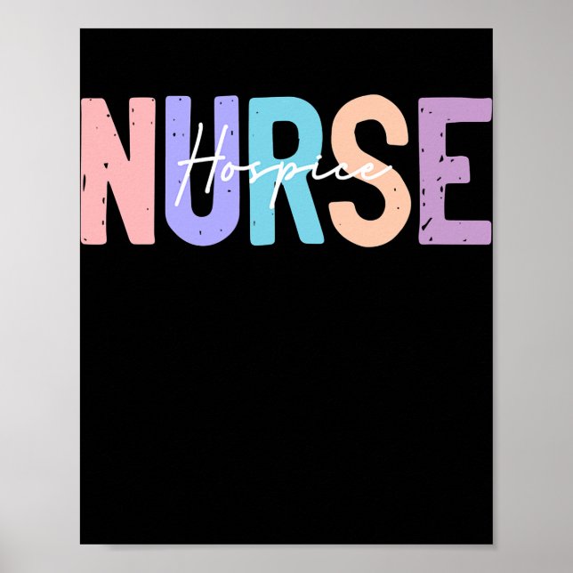 Hospice Nurse Registered Nurse RN Emergency Room Poster (Front)